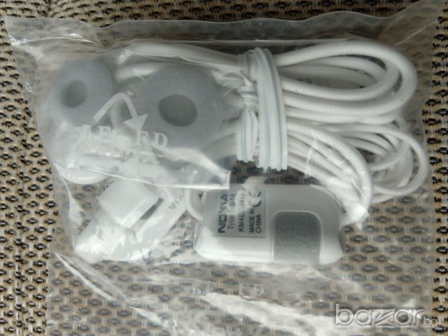 Nokia HS-14 headset white new Nokia 6700c 6300, снимка 2 - Слушалки, hands-free - 21126263