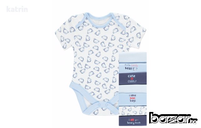 8 бр нови бодита от George, Англия 6-9, 9-12, 12-18м и 18-24м, снимка 1