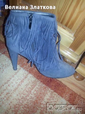 Сиви Боти, снимка 3 - Дамски боти - 10609000