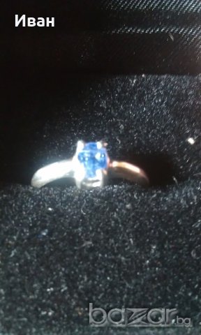 Пръстен с Танзанит 0.37кт, снимка 3 - Пръстени - 19093784