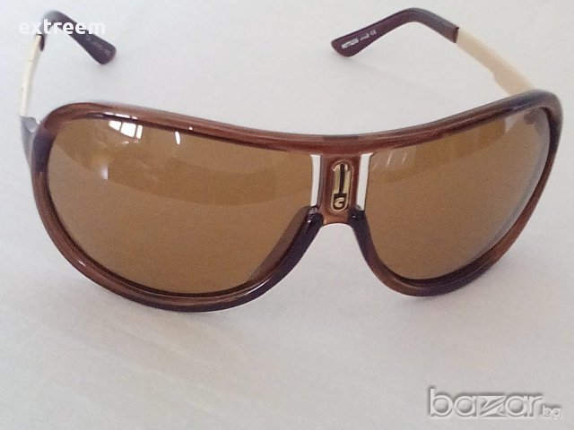 C A R R E R A - №1- реплика - Авиатор POLARIZED тъмно кафяв +UV400 & Златиста рамка, снимка 4 - Слънчеви и диоптрични очила - 14765291