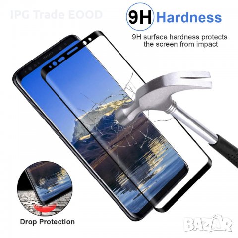 Samsung Galaxy S9 стъклен протектор цял черен , снимка 5 - Фолия, протектори - 23089510
