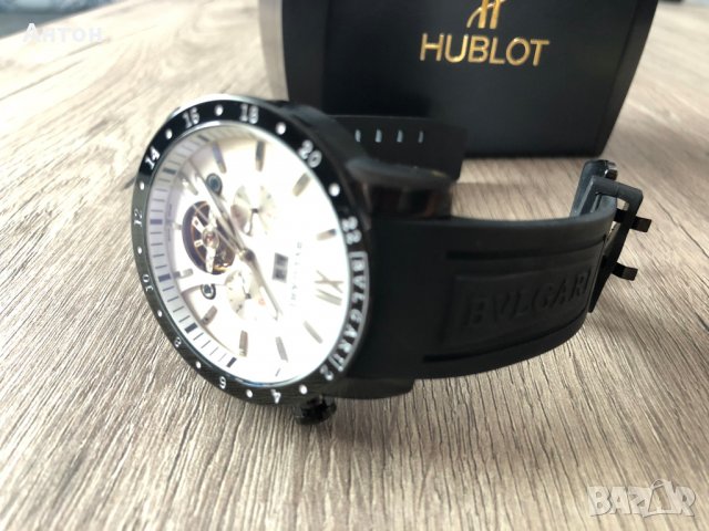 Продавам Bvlgari Модел Tourbillon Bleck and White мъжки стилен часовник, снимка 7 - Мъжки - 22775859