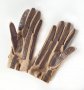Isotoner Gloves 80s Vintage Brown 2, снимка 10