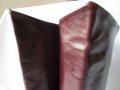 ЕСТЕСТВЕНА КОЖА италиански високи ботуши, цвят бордо, бохо стил, снимка 6