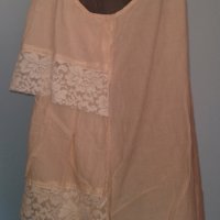 Етажирана памучна рокля "Н&М" с дантела, снимка 3 - Рокли - 25821556