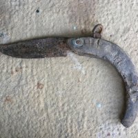  Автентичен старовремски нож за дране, снимка 1 - Антикварни и старинни предмети - 23865332