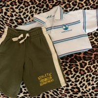 Детски лот - тениска и къси панталони на GAP за 4 г, снимка 1 - Детски къси панталони - 25957494
