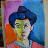 Анри Матис - портрет 1905г. - копие, снимка 2 - Картини - 22362894