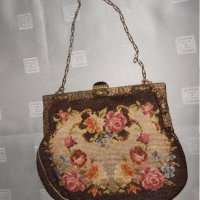 Колекционерска дамска чанта с черен камък 190- 1920 г, снимка 3 - Антикварни и старинни предмети - 23111937