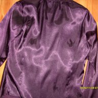 Дамска лилава сатенена риза -НОВА, снимка 3 - Ризи - 11191363