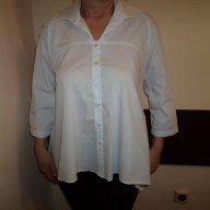 Бяла риза с модерна и удобна кройка, снимка 5 - Ризи - 17519789