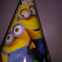 миньон миньоните Minion картонена малка парти шапка шапки рожден ден, снимка 1 - Домашен текстил - 20645546