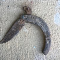  Автентичен старовремски нож за дране, снимка 2 - Антикварни и старинни предмети - 23865332