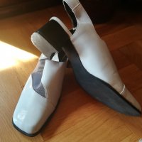  намаление!бели нови обувки лак и мрежа, снимка 5 - Дамски ежедневни обувки - 25900207