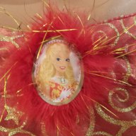НАЛИЧНА  Уникална рокля на Барби с ръкавици и перлена огърлица, снимка 6 - Детски рокли и поли - 8308911