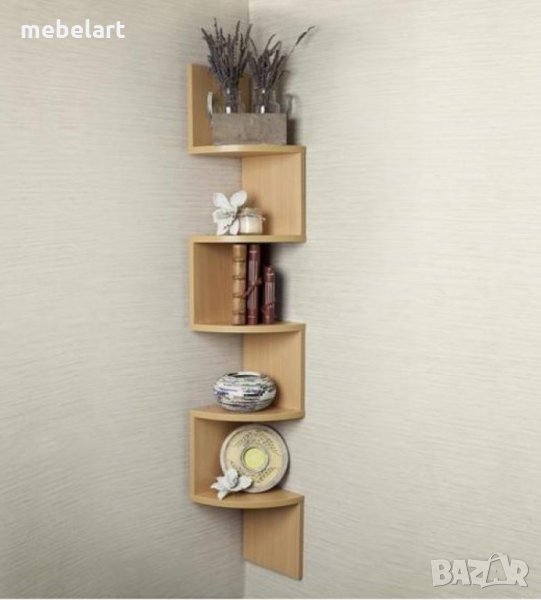 Етажерка за ъгъл - Дъб сонома, снимка 1