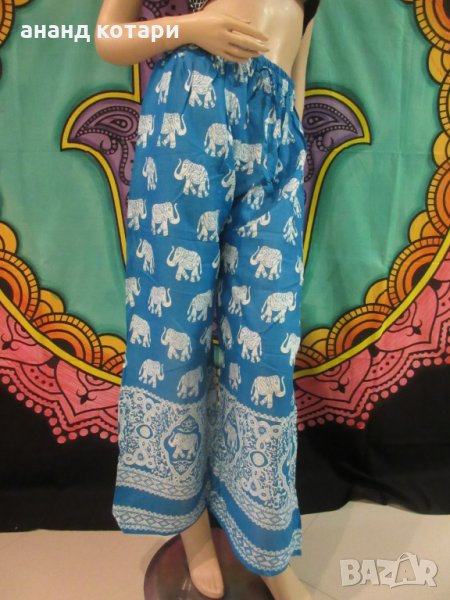 Широки и меки панталони от район, снимка 1