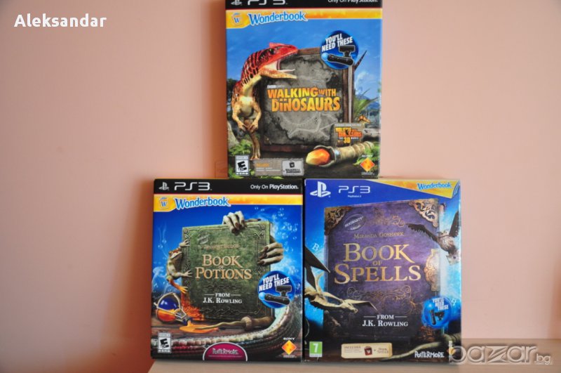 Нови игри.wonderbook: Book of Spells ps3 Български Дублаж!,walking with dinosaurs,динозаври, снимка 1