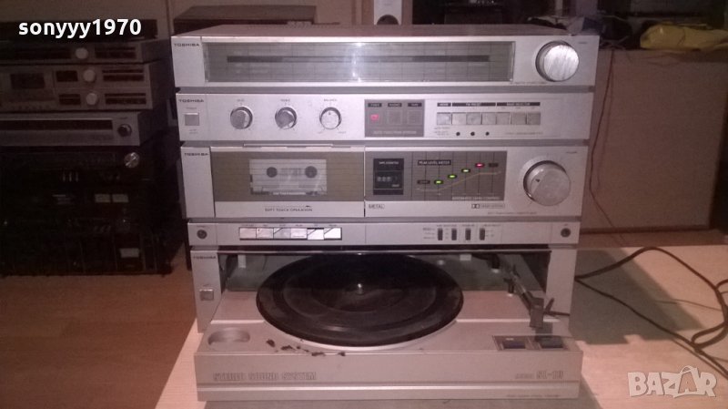 toshiba sl-10 ampli/tuner/deck/turntable-made in japan-swiss, снимка 1