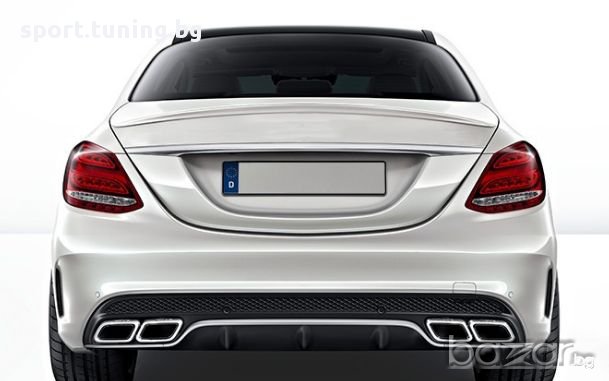 Лип спойлер за багажник Mercedes W205 C-Class (2014+) - AMG Design, снимка 1