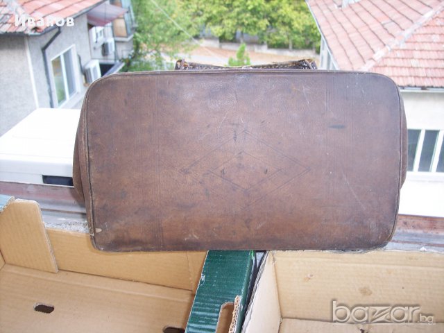 Стара кожена чанта-лекарска, за гурбет, продавам, снимка 4 - Чанти - 15484067