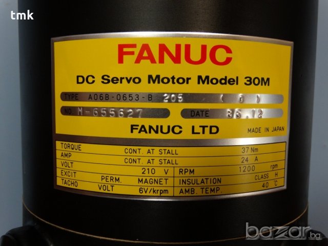 Двигател FANUC 30M, правотоков, модел със и без спирачка, снимка 13 - Други машини и части - 20730032