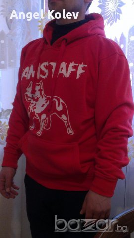  Нов мъжки суичър "AMSTAFF" -  L /нов/, снимка 2 - Суичъри - 13185199