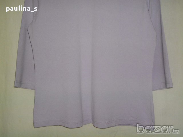Лилава еластична блуза / голям размер, снимка 6 - Тениски - 14003066