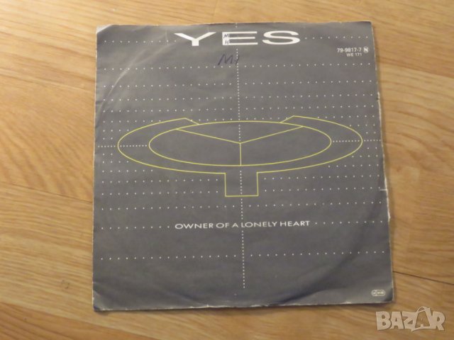 малка грамофонна плоча - Yes -  owner of a lonely heart - изд.70те г.