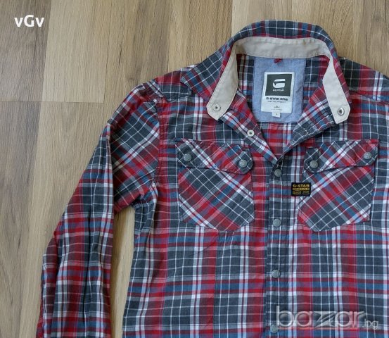 Мъжка риза G Star 5620 Ski Crayon Shirt - S(поръчана), снимка 8 - Ризи - 18281654