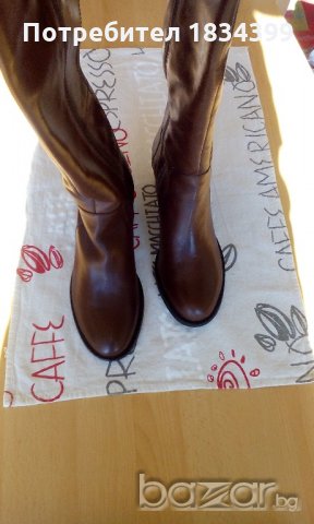 Дамски ботуши - нови, естествена кожа, кафяви, №40, снимка 3 - Дамски ботуши - 20344511