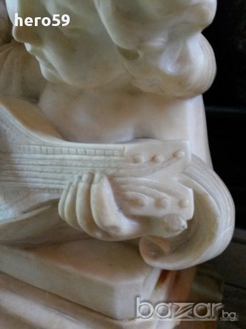 Авторска Мраморна Фигура-уникат 19в.Adolpho Cipriani (Italian, 1880-1930), , снимка 17 - Антикварни и старинни предмети - 16325680