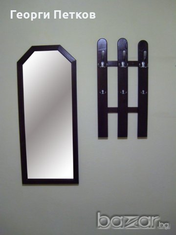 Антре-огледало и закачалка от масив, снимка 5 - Огледала - 14796567
