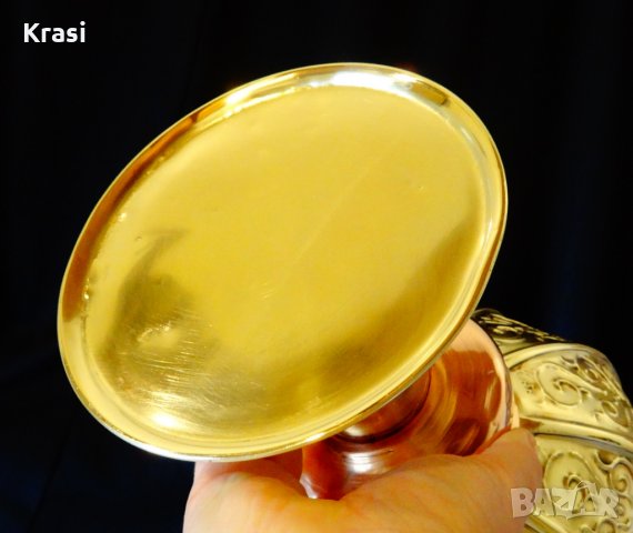 Медна ваза,медна кана,амфора 1.6 кг., снимка 8 - Антикварни и старинни предмети - 24713257