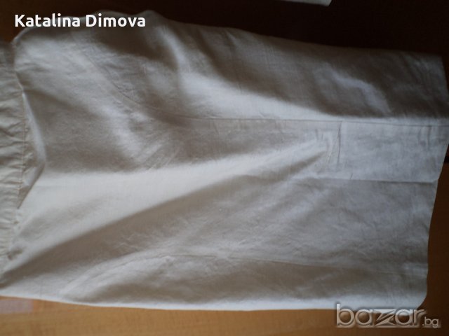 Продавам дамски костюм, копринен шантунг, цвят-шампанско, снимка 3 - Костюми - 18966368