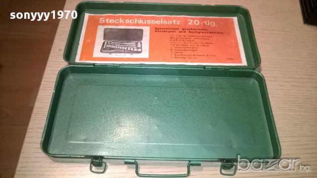 Метален куфар за инструменти-29/14см-внос швеицария, снимка 3 - Куфари с инструменти - 15114473