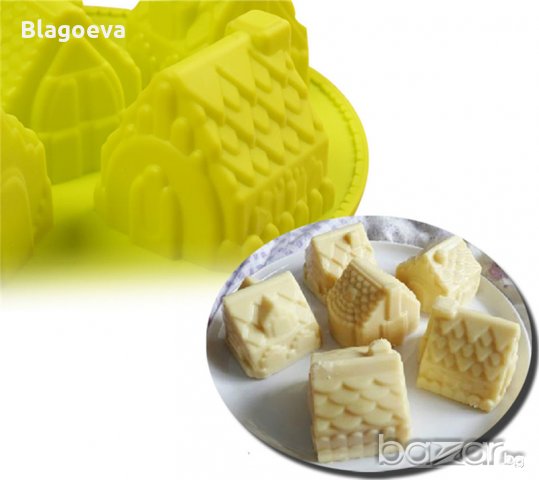 Силиконовa форма „Коледни къщички”, снимка 8 - Форми - 20115360
