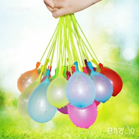 387 Балони водни бомби парти балони връзка с 37 броя балончета водна бомба, снимка 15 - Надуваеми играчки - 21714869