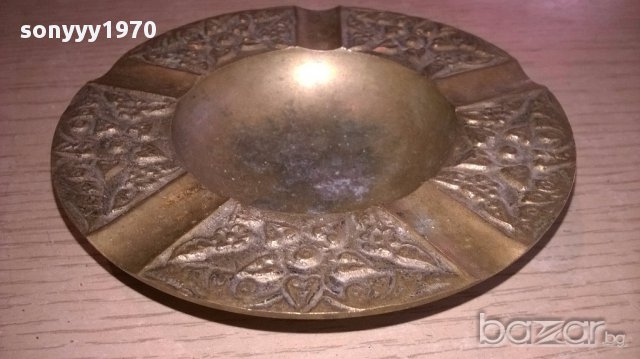 Ретро пепелник-11см-внос швеицария, снимка 3 - Антикварни и старинни предмети - 17796751