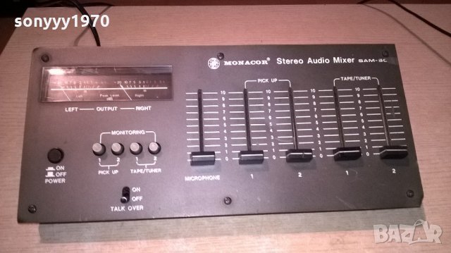 monacor stereo audio mixer sam-50 made in taiwan, снимка 9 - Ресийвъри, усилватели, смесителни пултове - 22006002
