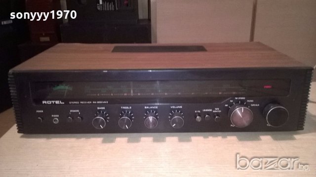 rotel-receiver-ретро красавец-внос англия, снимка 4 - Ресийвъри, усилватели, смесителни пултове - 19121625