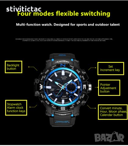 Часовник EXPONI LED. , снимка 4 - Мъжки - 23801480