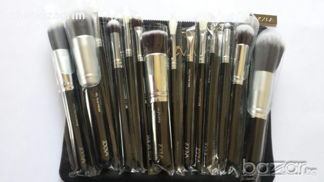 15 бр. оригинални маркови луксозни немски четки за грим ZOEVA, COMPLETE SET!, снимка 13 - Декоративна козметика - 19338706