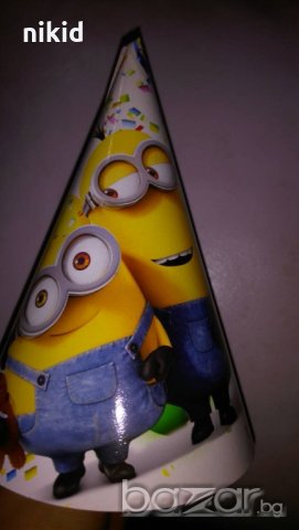 миньон миньоните Minion картонена малка парти шапка шапки рожден ден