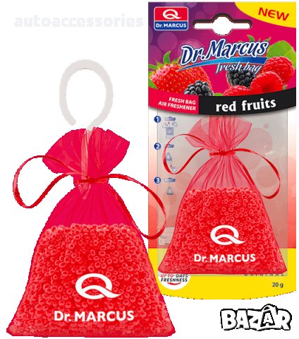 3000011860 Ароматизатор за кола, свежа перлена торбичка Dr. Marcus Red Fruits