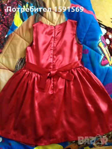 Червена детска рокличка, снимка 2 - Детски рокли и поли - 22918953