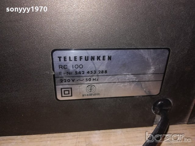 telefunken rc100 metal cassette deck-внос швеицария, снимка 16 - Декове - 20487247