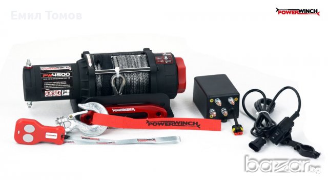 Лебедка за ATV и UTV със синтетично въже KangarooWinch K 4500 SR (2040kg) PowerWinch -НОВА, снимка 5 - Аксесоари и консумативи - 17286023