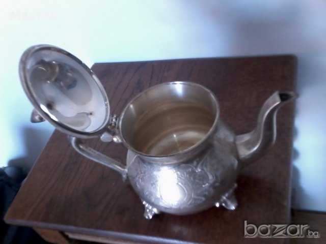 Стар масивен посребрен - Чайник - 1бр!(5555599), снимка 2 - Сервизи - 18629945